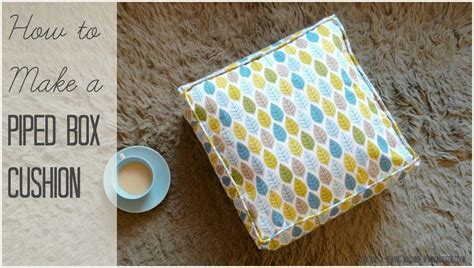 Piped Box Cushion Tutorial | Cushion tutorial, Sewing projects, Box cushion