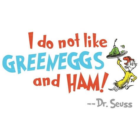 I do not like green eggs and ham, dr seuss svg, dr seuss quotes, digit | Dr. seuss svg, Dr seuss ...