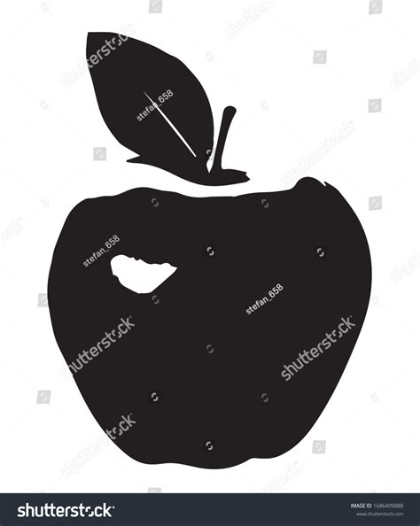 Apple Vector Silhouette Logo Illustration Stock Vector (Royalty Free ...