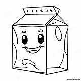 Smiling Milk Carton With Glass Coloring Page  Pagescom sketch template