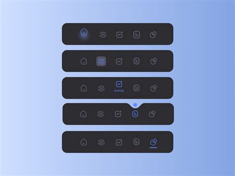 Navigation bar mobile app by Achraf El Gassab on Dribbble