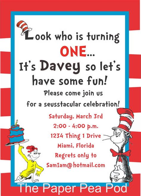 Free Printable Dr Seuss Birthday Invitations | Download Hundreds FREE PRINTABLE Birthday ...