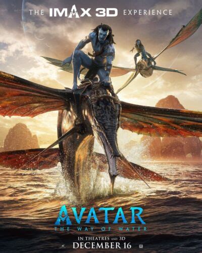 Avatar The Way Of Water 2022 Movie Poster 3 | eBay