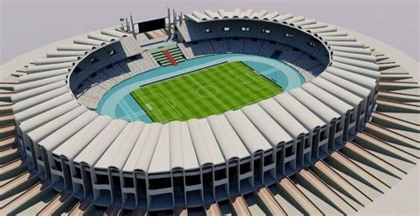 3D model Zayed Sports City Stadium - Abu Dhabi VR / AR / low-poly ...