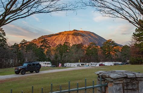 Stone Mountain Park Campground - Sunrise Illuminating Mountain : r/Atlanta