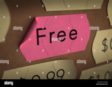 Free sticker over carton background with yellow prices labels around it ...