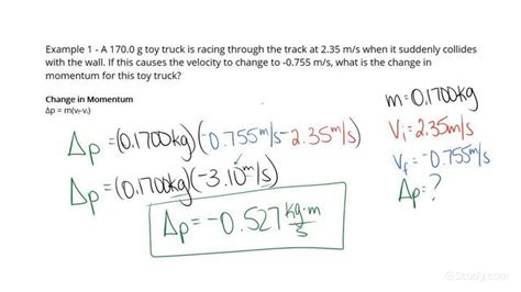 Calculating Change in Momentum for an Object in a Constant Mass System ...