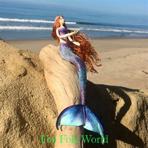 Mermaid Fairy Doll MARINA Mermaid Fairy Posable Doll Unique | Etsy