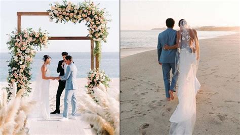 Surprise! Rickie Fowler got married to Allison Stokke on a beach last week