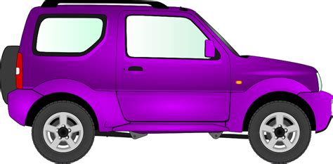 OnlineLabels Clip Art - Car 15 (Purple)