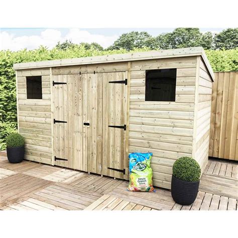 ShedsWarehouse.com | Aston Pent Sheds (BS) | 12ft X 8ft Pressure ...