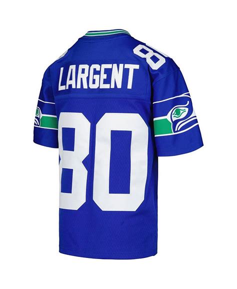 Mitchell & Ness Big Boys Steve Largent Royal Seattle Seahawks 1985 Retired Player Legacy Jersey ...