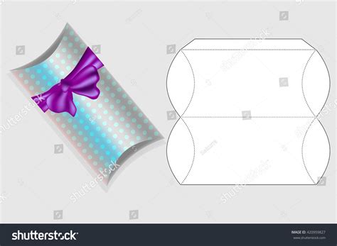 Plantilla para caja de regalo. Plantilla: vector de stock (libre de regalías) 420959827 ...