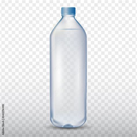 Mineral drinking water bottle on transparent background, vector ...