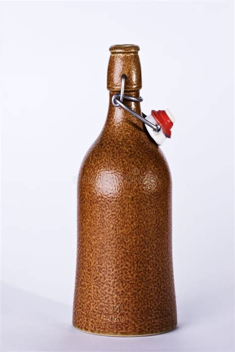 Old rum bottle stock image. Image of exotic, bottle, brown - 3996189