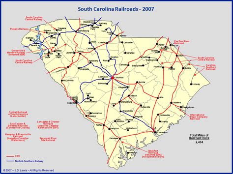 South Carolina Railroads - 2007