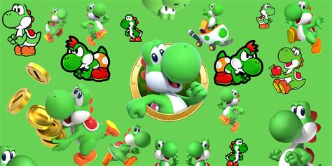 Download "Yoshi - The Super Mario Character!" Wallpaper | Wallpapers.com