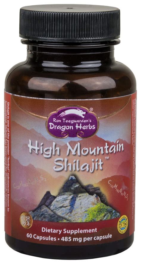 High Mountain Shilajit - 60 capsules 450mg per capsule - Dragon Herbs