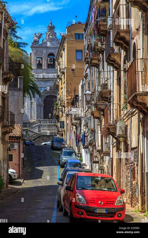 Catania, old city centre Stock Photo - Alamy