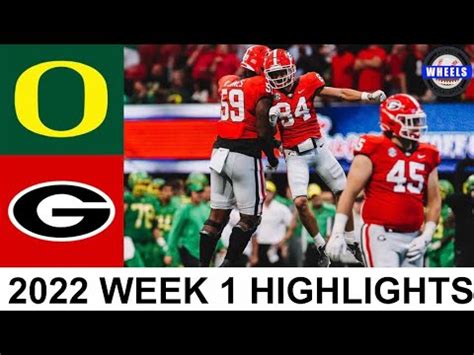 #3 Georgia vs #11 Oregon Highlights | College Football Week 1 | 2022 College Football Highlights