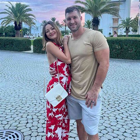 Tim Tebow and Demi-Leigh Pose Together in Sunset Photo