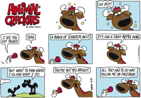 Animal Crackers by Mike Osbun for February 24, 2019 | GoComics.com | Animal crackers, Cartoonist ...