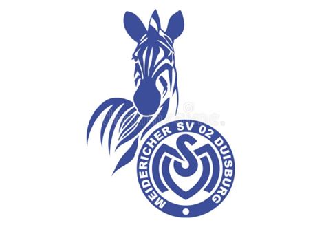 MSV Duisburg Logo editorial stock photo. Illustration of collection - 134692028