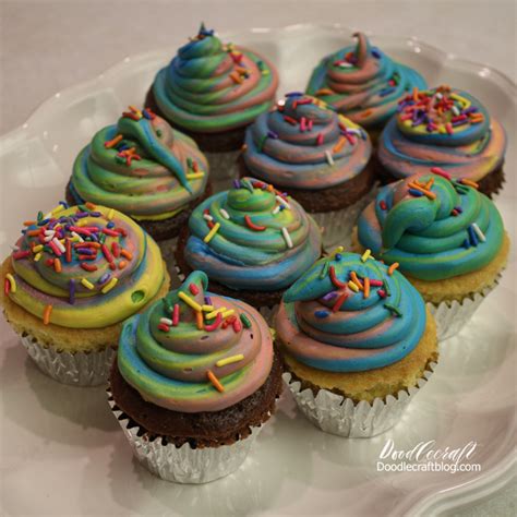 Doodlecraft: Unicorn Poop Cupcakes!!!