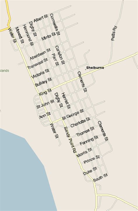 Shelburne Map, Nova Scotia - Listings Canada