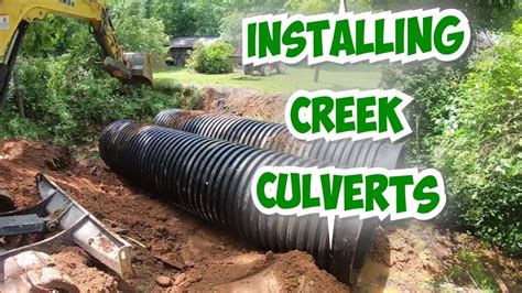 Installing BIG Culvert Pipes In A Creek-2024 - YouTube