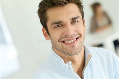 Handsome smiling man stock image. Image of smart, smile - 46944695