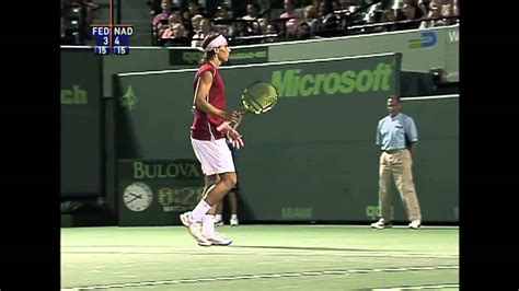 Federer vs Nadal Miami 2004 HD Highlights - YouTube