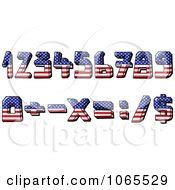 Capital American Flag Letters Posters, Art Prints by - Interior Wall Decor #1065530