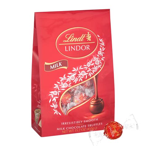 Buy Lindt LINDOR Milk Chocolate Candy Truffles, Milk Chocolate with Melting Truffle Center, 15.2 ...