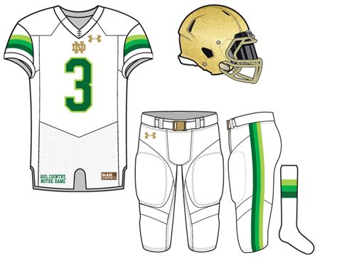 Notre Dame Football Uniform Concepts: Tropical Irish