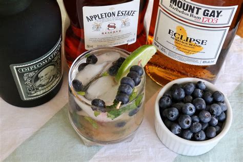 Blueberry Blue Mojito Cocktail Drink Recipe | dobbernationLOVES