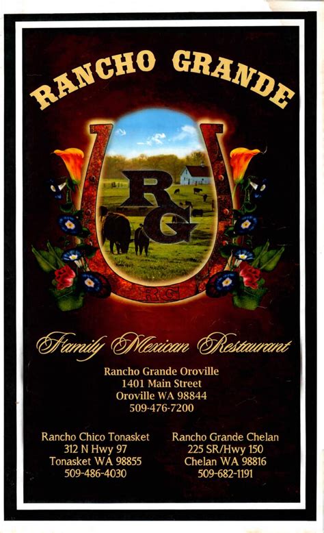 Rancho Grande Digital Menu by Oroville Chamber of Commerce - Issuu