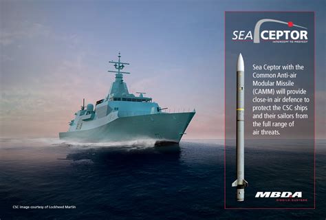 MBDA awarded contract for Sea Ceptor for Canadian Surface Combatant – Vanguard