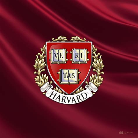 Harvard University Seal Over Colors Throw Pillow for Sale by Serge Averbukh