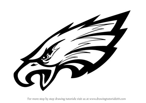 Learn How to Draw Philadelphia Eagles Logo (NFL) Step by Step : Drawing ...