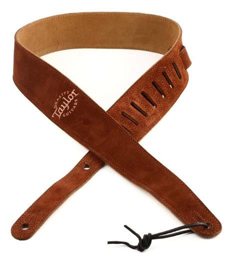 Taylor Guitar Strap - Suede 4400-25 soft n comfy choc brown - Guitar Mania