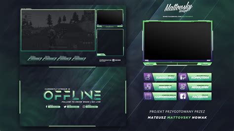 BEST CHEAP TWITCH OVERLAY TEMPLATE - GREEN - Stream Overlay Templates ...