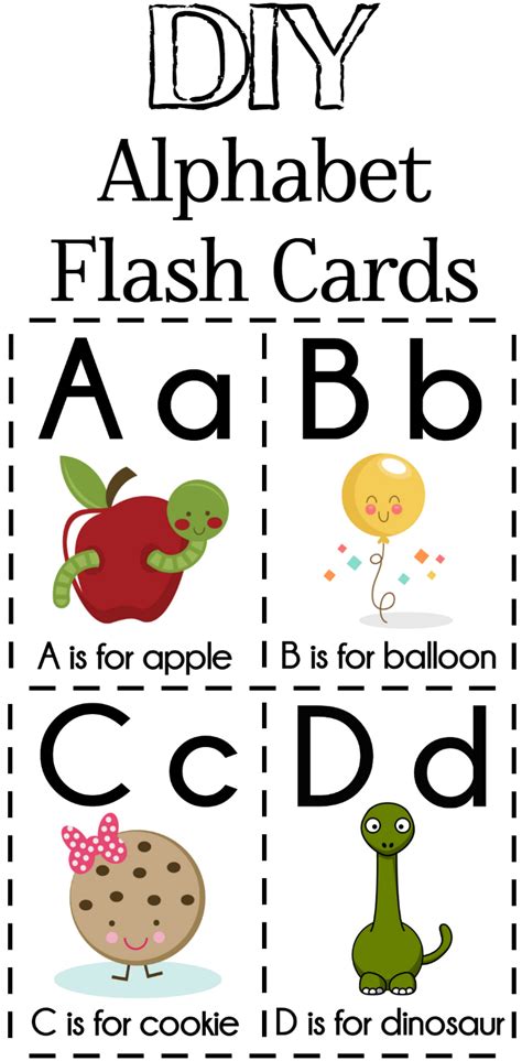 Flash Cards For Kids Alphabet Toddlers Early Learning Educational First Word ABC Toys & Hobbies ...