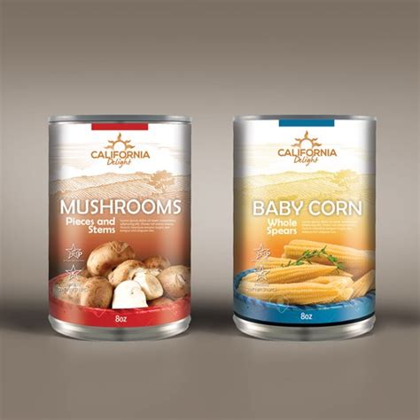 Canned Food Label Design