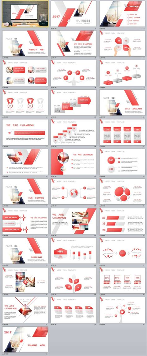 34+ red business lowpoly PowerPoint templates | Creative powerpoint templates, Powerpoint design ...