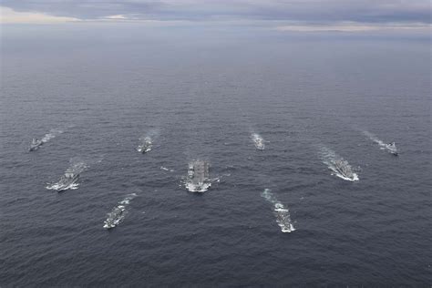 Royal Navy's new Carrier Strike Group assembles for the first time - Naval News