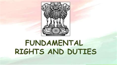 Fundamental Duties and rights