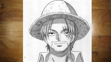 How to Draw Shanks from One Piece | Step-By-Step Drawing Tutorial - YouTube