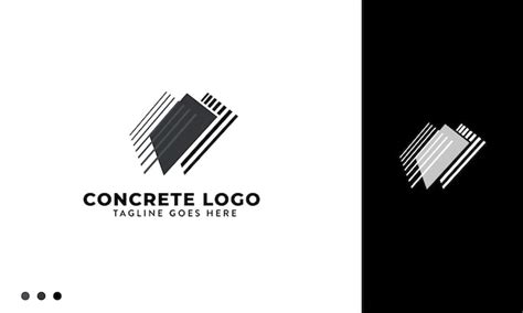 Premium Vector | Concrete logo design