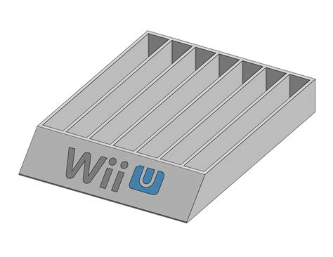 Wii & Wii U Game Case Holder por D-man5005 | Descargar modelo STL ...